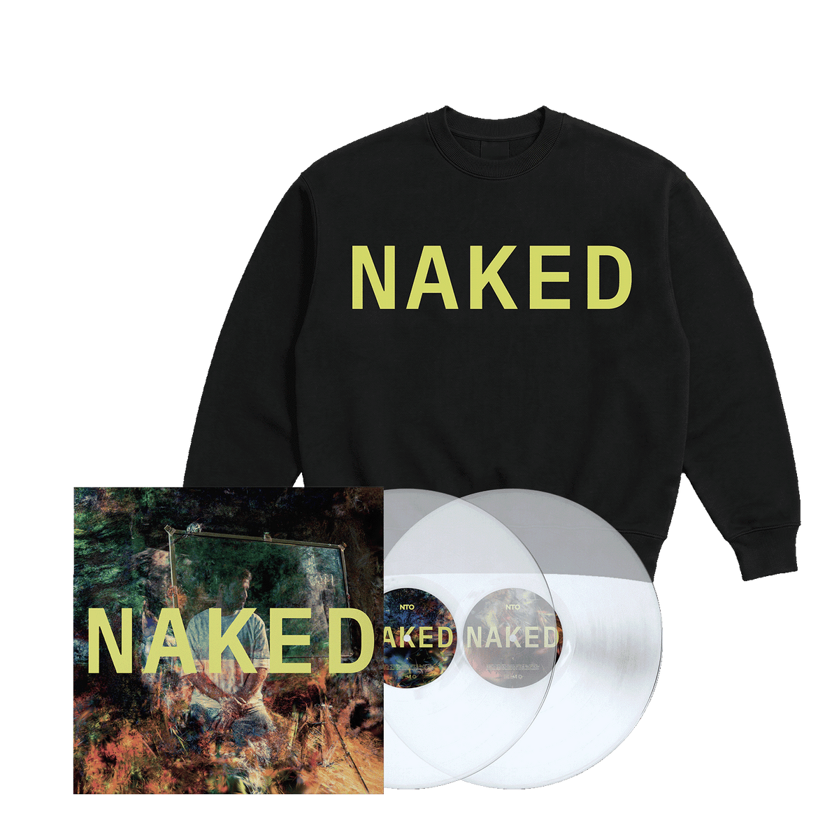 NAKED - CREWNECK + 2LP